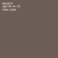 #6C5E57 - Pine Cone Color Image